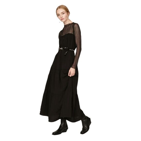 Pamela Love Sheer Goth Midi Dress Size XS - Picture 1 of 10